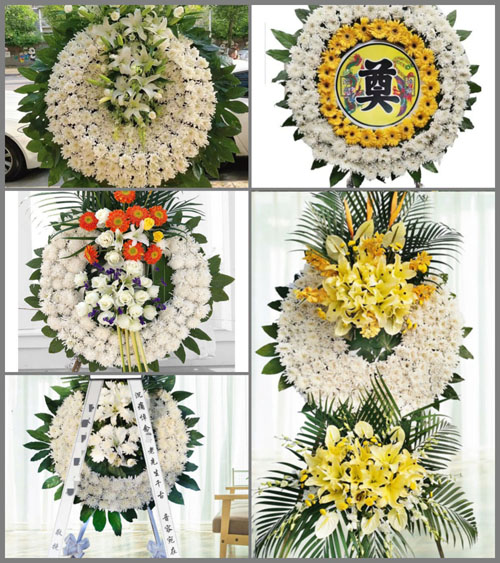 安徽芜湖市无为县福渡镇黄金坝村花圈速递